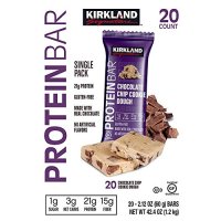 638661 Kirkland Signature Protein Bars Chocolate Chip Cookie Dough, 20-count 2.12OZ Kirkla