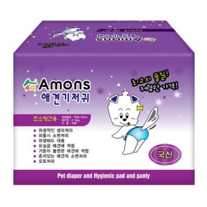 아몬스 기저귀 암컷용 생리팬티 초소형, 10매입, 1개