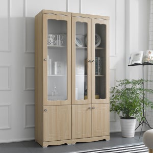 무드 1800 유리장 장식장 진열장 수납장 틈새장 쪽장 인테리어정리장