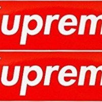 2 장 세트 단골 SUPREME (슈프림) 스티커 상자 로고