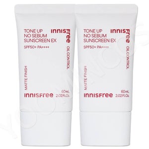 1+1 이니스프리 톤업 노세범 선스크린 EX 60ml