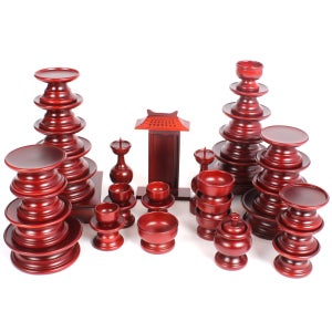 남원 종합 제기세트 오리목 제사 재기 그릇 목기 성심 제기세트 37P