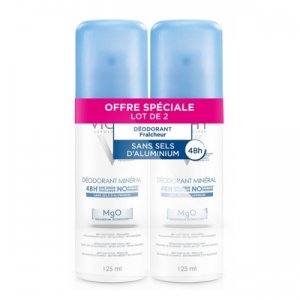 비쉬 데오드란트 미네랄 48H 스프레이 125ml x 2 (여성/알루미늄 솔트 프리)