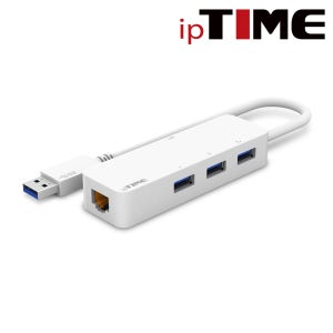 아이피타임, U1003 유선랜카드 USB 3.0 기가비트 3포트 허브