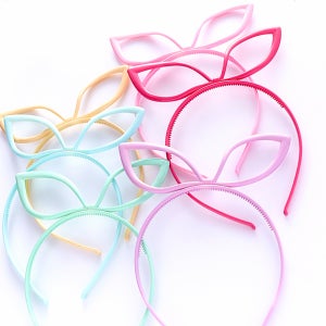 왕리본 머리띠 유아 파스텔 플라스틱 놀이공원 행사