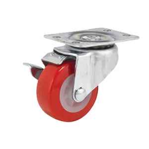 2.5인치 우레탄 회전 브레이크 가구 바퀴 캐스터