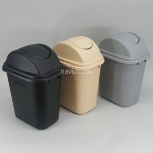 17111-PP쓰레기통13L세트(베이지)플라스틱휴지통