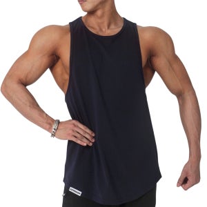 베르만어패럴 남자 헬스 무지 머슬 나시 다크네이비 민소매 러닝 크로스핏 운동복