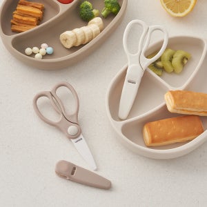 에디슨 휴대용 이유식 세라믹 가위 조리도구 주방 여행 외출용