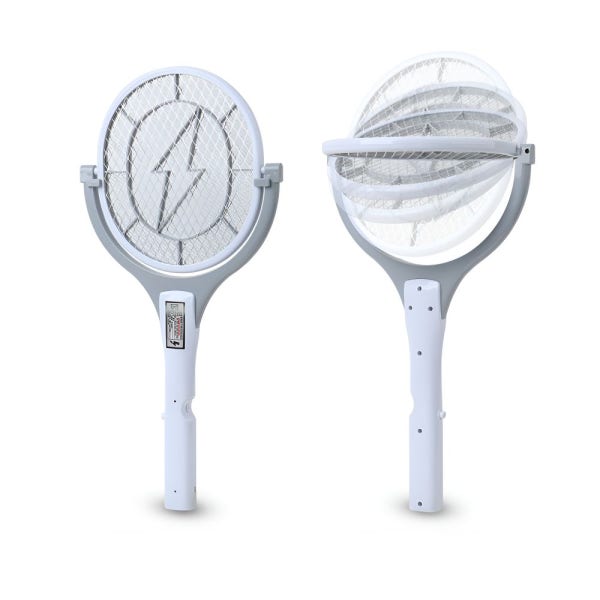 특허받은 USB 충전식 회전 전기 모기채 전자 파리채 해충퇴치 전기채