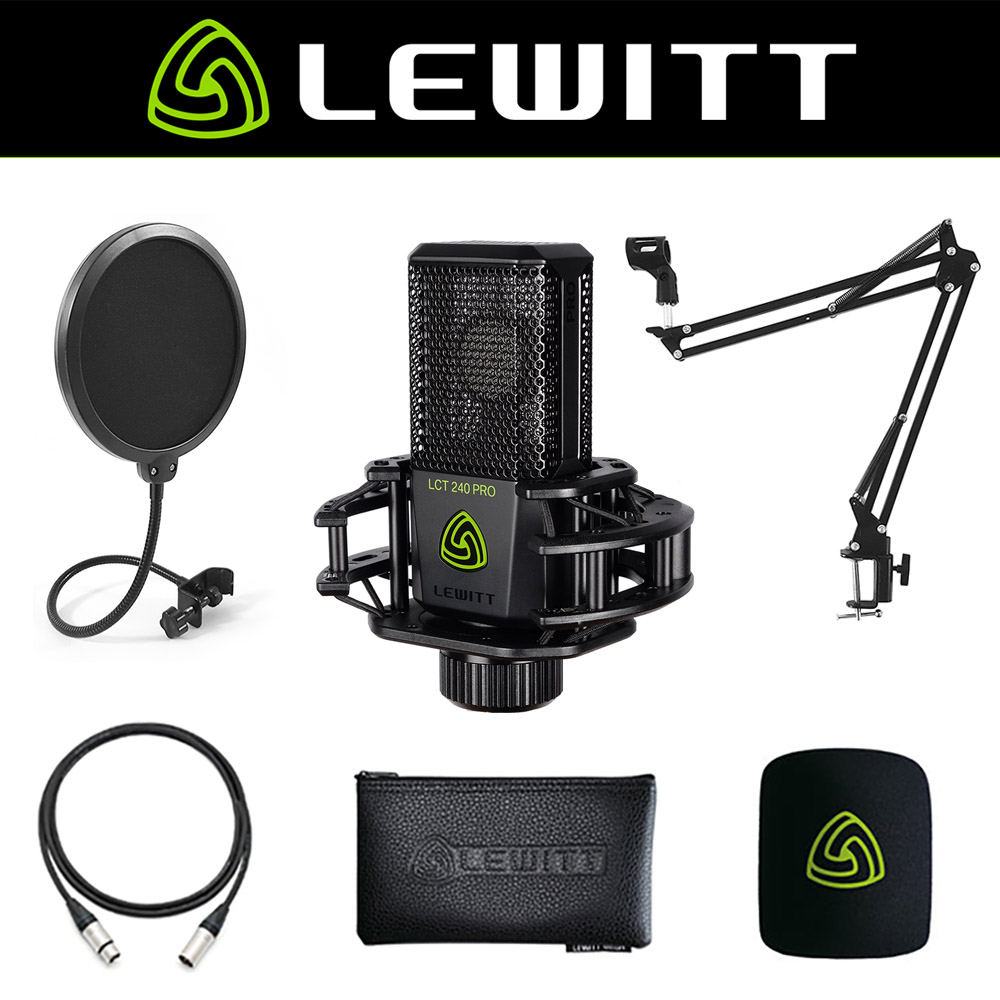 LEWITT 마이크 패키지 르윗 LCT240 PRO + 암스탠드 + 팝필터 + 케이블