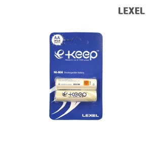 렉셀 E-KEEP 충전 건전지 AA 2개입 [카드]