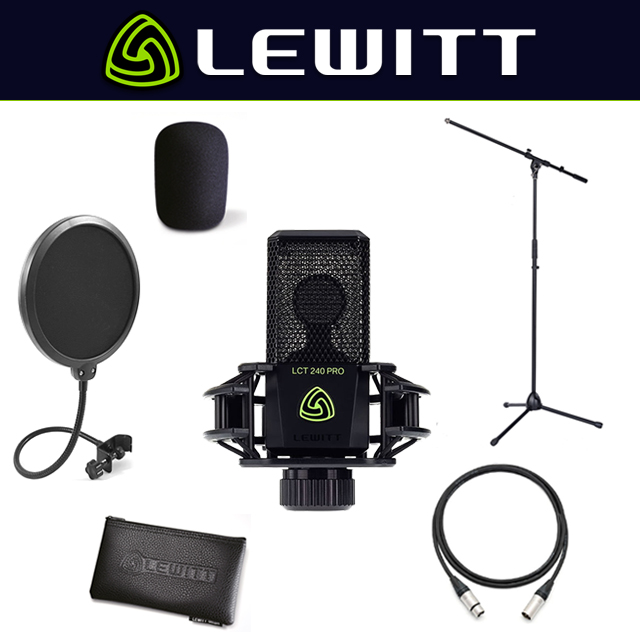 LEWITT 콘덴서 마이크 패키지 LCT240 PRO + T자스탠드+ 팝필터 + 케이블