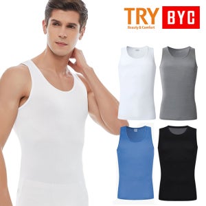TRY BYC 외 5매 3매 남성 런닝 세트 순면 민소매 조끼 셔츠 반팔 남자 난닝구 속옷
