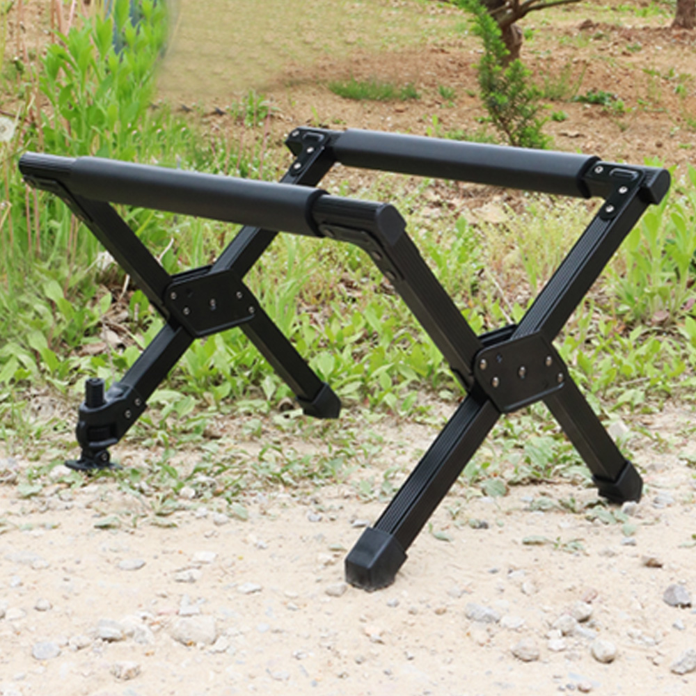 BRS 접이식 쿨러스탠드 팬히터 쿨러 아이스박스 받침대 거치대 폴딩 캠핑 블랙네이비