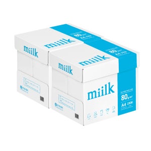 밀크 80g A4용지 A4복사용지 2박스 5000매 밀크지