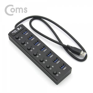 CM BT413 Coms USB허브 3.0 7포트/무전원/개별 60cm