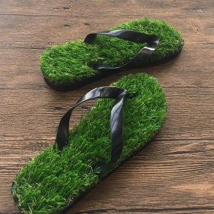 잔디 슬리퍼 쪼리 인조잔디 남녀공용 여성쪼리슬리퍼 독특한