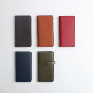 아이폰XS 지갑형 천연소가죽 오일풀업 수제 핸드폰케이스