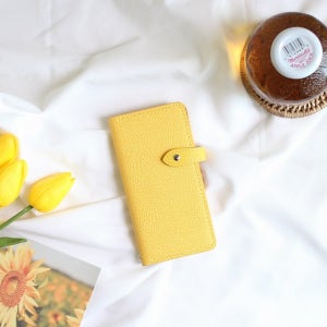 아이폰XS 지갑형 천연소가죽 티핑앰보 수제 핸드폰케이스