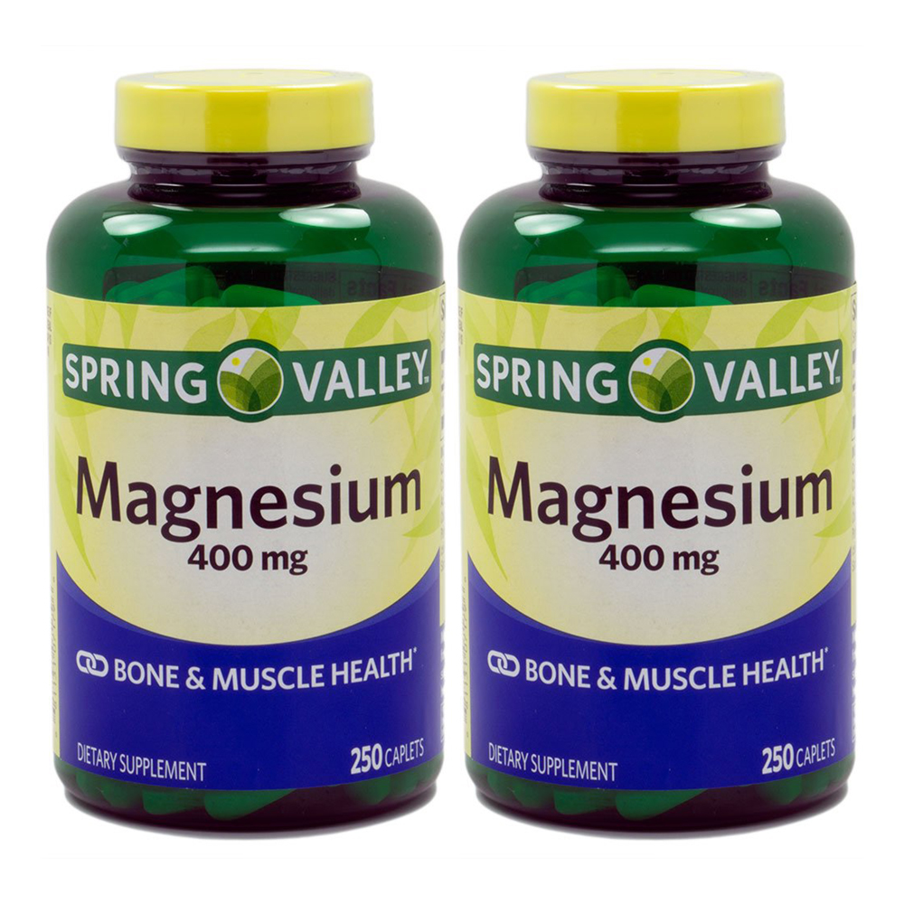 <b>Spring Valley Magnesium</b> <b>스프링 밸리 마그네슘</b> 400mg 250정 2팩