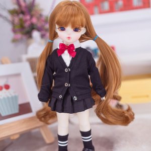 구체관절인형 옷 가디건 교복 블랙 2종 세트 26cm USD 도리스돌30