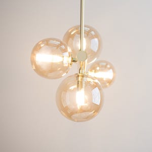 식탁조명 식탁등 글라스 버블 4등