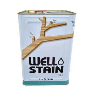 (제조사) JAY 웰스테인 오일스테인 18L 오일스텐 방부목 페인트 니스칠 나무 방수 테라스 목재용 목재 페인트