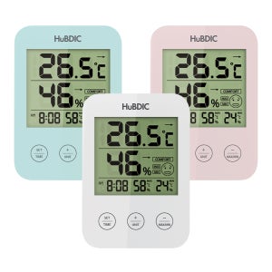 휴비딕 디지털 시계 온습도계 체감온도 HT-3