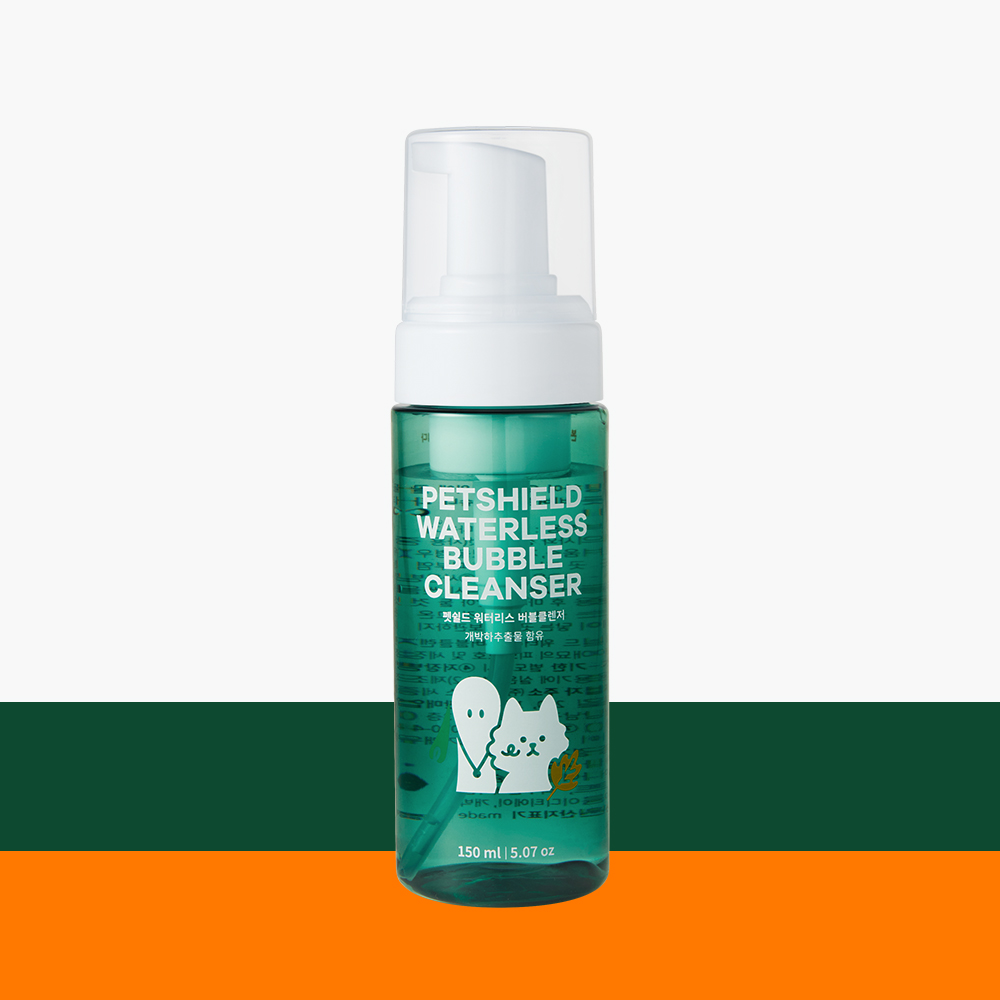 펫쉴드 강아지 워터리스 샴푸 천연 발세정제 150ml 저자극 버블클렌저 애견 고양이공용 (펫쉴드)