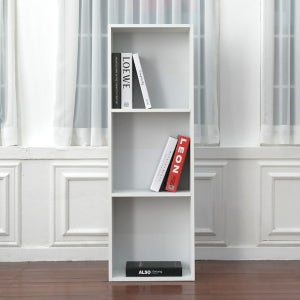 루이스 H1200 책장 400x240x1200mm, 3단, 화이트