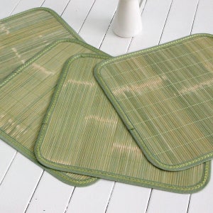 여름방석 대나무 쿨 냉감방석 2장세트 청대방석