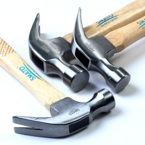 SMATO 빠루망치 12oz 참나무그립 쇠망치 목재 못박기 못빼기 장도리