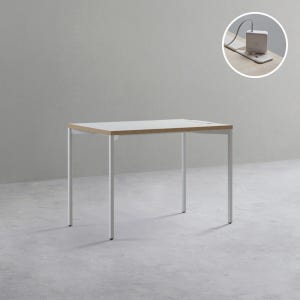 데스커 노트북 책상 1000x600mm, 화이트