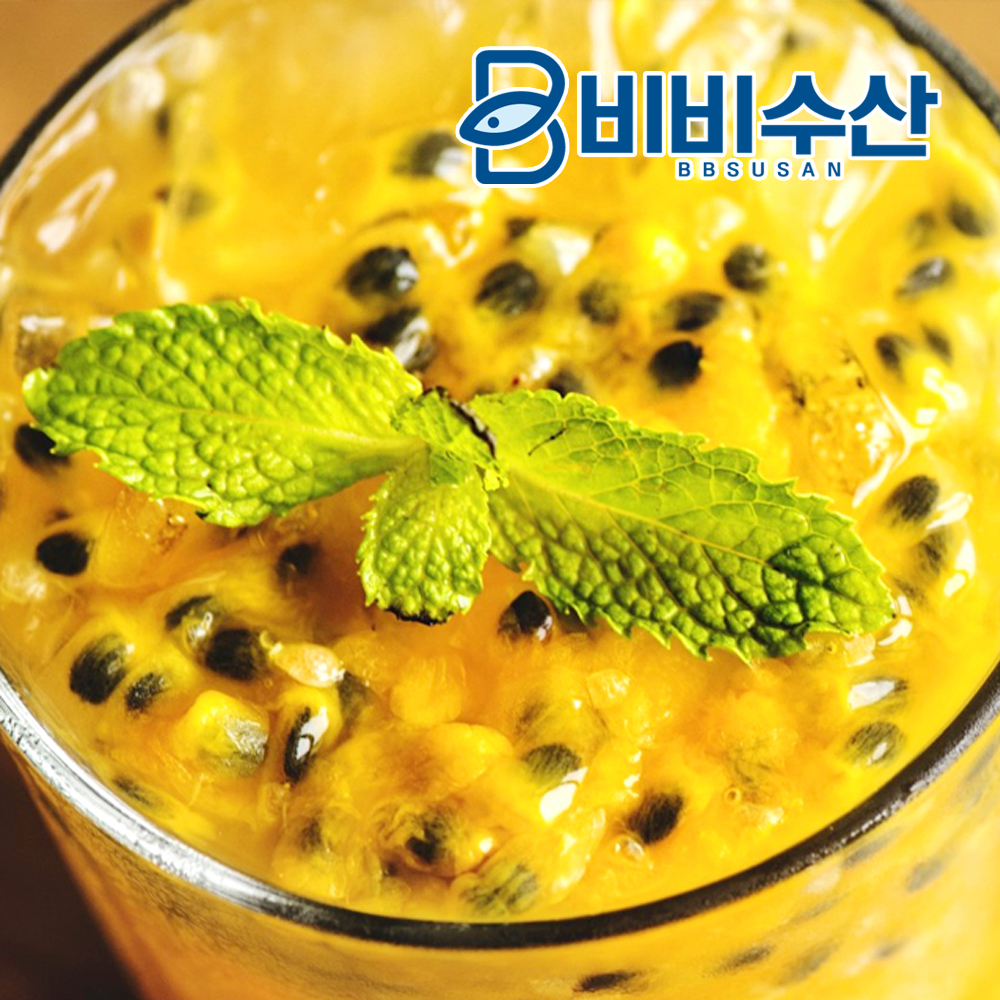 패션후르츠 퓨레 백향과 냉동과일 에이드