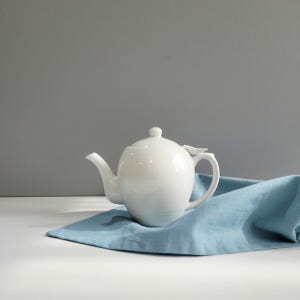 [티포트] 현아트 백자 나비 손잡이 티 주전자 다기세트