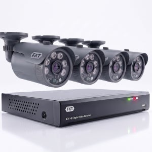 FXT 800만화소 4K 4채널 CCTV 자가설치 세트 미니 국산 카메라 실외4개