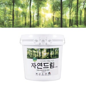 자연드림 20kg 친환경페인트 천연백토 벽지페인트 자동오토레벨링 항곰팡이 결로방지 화이트