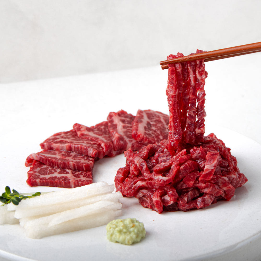 [리뷰수/판매량1등] HACCP 소소한형제 한우 육회 육사시미 생차돌박이사시미 뭉티기 육우