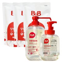 비앤비 젖병세정제 X3 리필 용기 400ml 500ml 젖병 세제 거품형 액상형