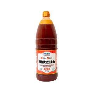 청우 더진한 양념치킨 소스 매운맛 2.1kg 휴게소 축제 분식 식당 음식 분식 야시장 통닭
