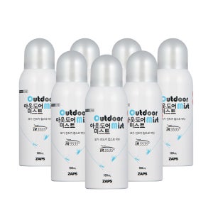 휴대용 여행 필수템 뎅기열 지카바이러스 모기,진드기 기피제 아웃도어미스트 100ml, 10개