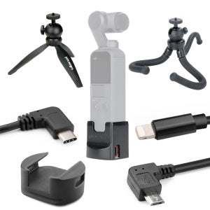 비상 360 오즈모포켓 악세사리 삼각대 케이블 셀카봉 어뎁터