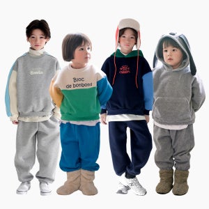 유아 아동 키즈 상하세트 겨울신상 츄리닝 기모상하복 등원룩 트레이닝 남매 형제 둥이 자매 주니어