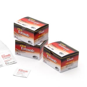 에프에이 알콜 이올스왑 블랙 100매 x 3각 알콜솜 소독솜 알콜스왑