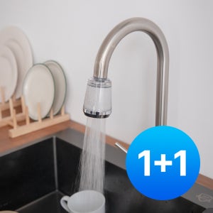 [6개월세트] 워터웰 싱크대 거위목 주방 수전 녹물제거 염소제거 필터 샤워기 헤드