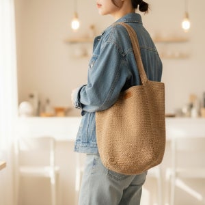 뜨개가방 코바늘 가방뜨기 뜨개질 diy 데일리 빅백 러브컨츄리