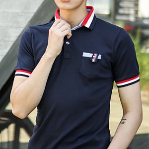 남성용 니메론 반팔 카라티 댄디룩 남자티셔츠