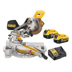 디월트 충전슬라이딩각도절단기 DCS361P2 18V 5.0Ah