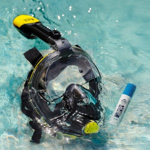 위크나인 초보자용 스노쿨링마스크 김서림방지액 스노클링 풀페이스 일체형 위크 마스크 세트